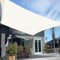 HENG FENG Sonnensegel Rechteckig 2x4m HDPE Sonnenschutz Windschutz Atmungsaktiv mit UV Schutz für Balkon Garten Terrasse Beige