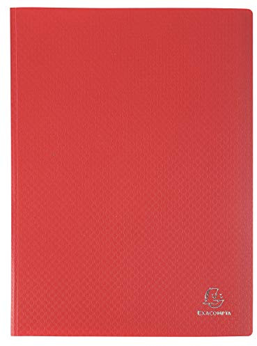 Exacompta Protège-Documents Opak A4 100 Pochettes Rouge