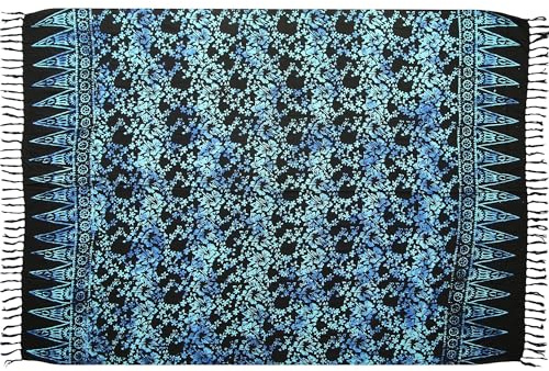 Wogeka Sarong – Serviette de plage opaque et aérée en bleu violet pour homme et femme comme paréo, jupe enveloppante, robe de plage Wrap pour la plage 97