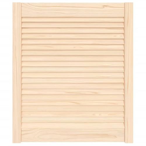 vidaXL Porte d'Armoire à Persiennes, Porte de Placard à Chaussures, Panneau de Radiateur, Décoration d'Intérieur, Bois de Pin Massif