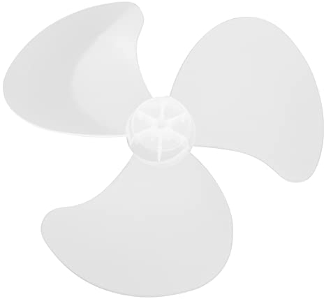 MSemis Universal Ventilatorblatt 3 Blätter Lüfterflügel Rotorblatt Kunststoff Ventilator Ersatzteile für Tischfan Standventilator Weiß E 14 Inch