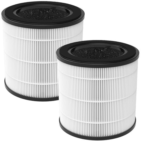 2 Stück Ersatzfilter Kompatibel mit Philips 800 Series Luftreiniger - AC0830/10 AC0820/30 AC0820/10 AC0819/10, 3-in-1 H13-HEPA-Filter & Aktivkohlefilter & Vorfilter,Teilenummer FY0194/30 & FY0293/30