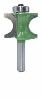 1PC 8mm Shank Bullnose Half Round Bit Endmill Router Bits Wood 2 Flute Bearing Woodworking Tool Milling Cutter MC02047(NO.1 22mm)