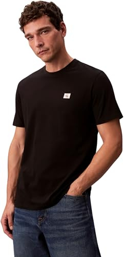 Calvin Klein Men's Short Sleeve Badge Jersey Classic Tee Cotton