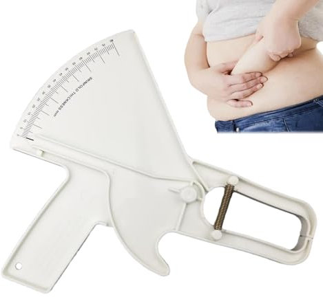 Körpergesundheitsmessgerät, Körperfettmessschieber,0–88 mm Body Skinfold Messschieber | Professionelles handgehaltenes, präzises, tragbares Fettband-Doppelfeder-Messgerät zur Überwachung des BMI