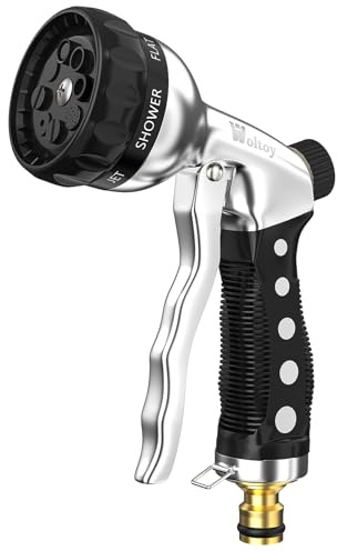 Pistolet d'arrosage du jardin 8 modèles réglables, pulvérisateur multifonctionnel avec débit d'eau contrôlable, lavage de voiture, nettoyage de cour les Animaux domestiques