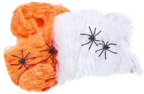 Decoración de Telaraña de Halloween, Telarañas de Halloween, Decoración de Fiesta de Terror para Fiesta al Aire Libre, decoración de jardín