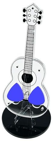 Supporto per plettro in acrilico, decorativo, compatto, per collezionisti, per studio, soggiorno, camera da letto, studio, amanti della musica, per strumenti