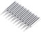 10 PCS-Lötspitzen, Ersatzspitzen 900M-T-B, bleifreie Lötspitzen für 936, 937, 938, 969, 8586, 852D Atten, Quick, Aoyue, Yihua, Vastar, Sywon, Tabiger, SOAIY und Station