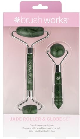 Brushworks Jade Roller & Globe Set