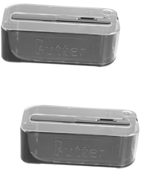 Cabilock Lot De 2 Beurriers En Plastique Avec Couvercle Pour