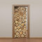 Türtapete Selbstklebend Kreis Braun Holz Türfolie Tür PVC Türtapete Selbstklebend Türfolien Abnehmbar Türposter Abziehen und Aufkleben Türaufkleber Wasserdichte 77x200cm