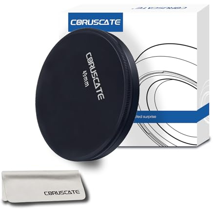 49mm Metall Objektiv Kappen,Metall Filter Kappen,Kompatibel Alle 49mm Kamera Objektiv Filter Zubehör (UV,CPL,ND,49mm Gewinde Objektiv),CNC Maschine+Linsenreinigungstuch