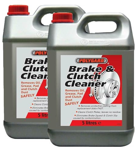 Brake & Clutch Cleaner Removes Oil Grease Dust Pats Degreaser Polygard 2x5L