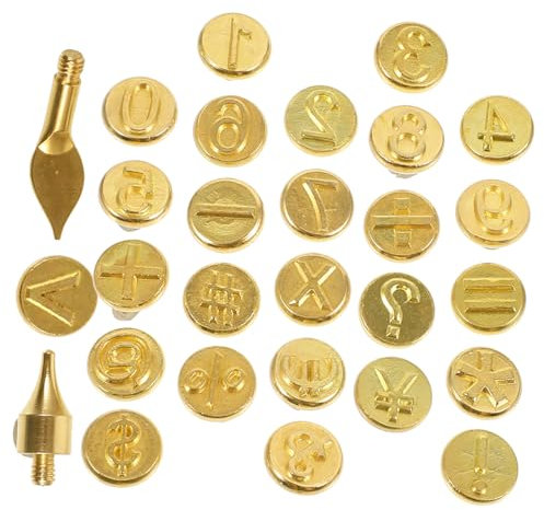 Lurrose Pointes De Pyrogravure Métalliques Kit De Pointes Pour Gravure De Chiffres Outil De Pyrogravure Pour Bricolage Création Accessoires Et Artisanat