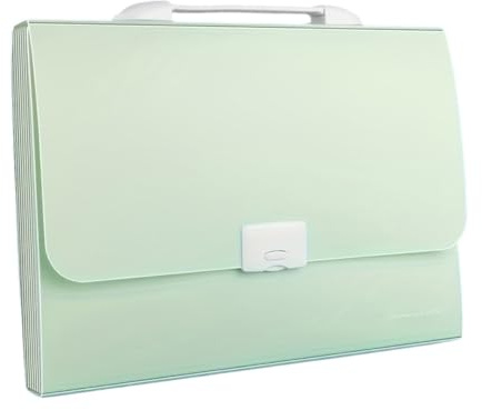 Accordian - Organizer per cartelle portadocumenti con 13 tasche, espandibile con manico, copertura impermeabile, formato A4, formato lettera, organizer per documenti a fisarmonica, viene fornito con
