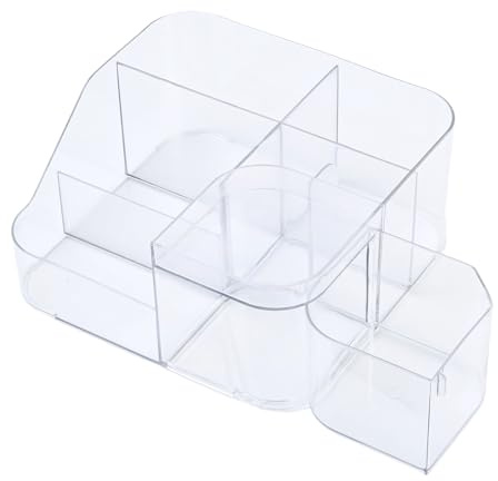 Kaiyzo Organizador de Maquillaje Con Cajón, Organizador de Tocador Transparente de Gran Capacidad, Ideal Para Maquillaje, Cuidado de La Piel, Joyas Y Borlas Para Polvo