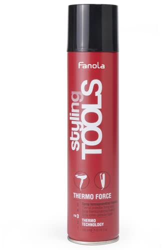 Fanola Styling Tools Thermo Force Hitzeschutz Frisierspray, Weiß, 300 ml