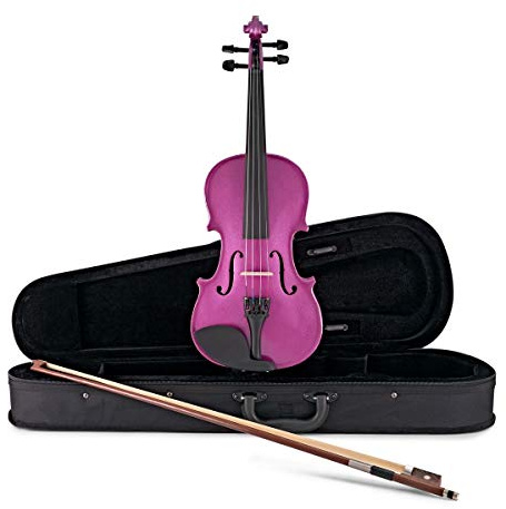 Student 1/2 Violin by Gear4music, Purple Sparkle