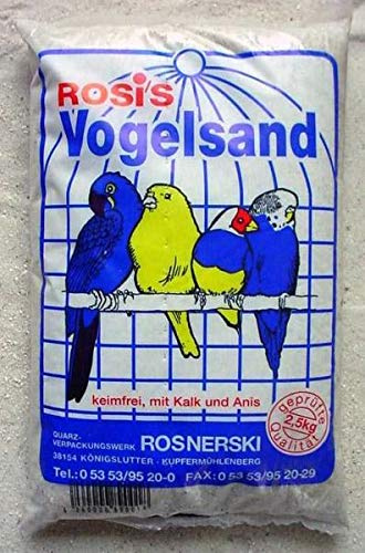 Rosis - Sabbia per uccelli, 2,5 kg (Quantità: 10 per ordine)