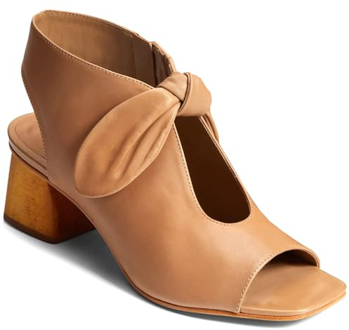 MOOMMO Women Beige Cutout Sandal Booties Heeled Sandals Bow Peep Toe Chunky Block Low Heel Backless 2 Inch Dress Shoes Open Toe Suede Slingback Zipper Sandals Summer Casual Beach Matte Beige 9.5 M US