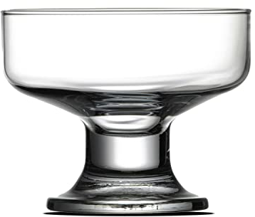 JUANIO Lot de 6 Coupes à glace avec pieds, verres à dessert fruit- 25.5 cl