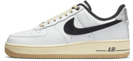 Nike DR0148-101 Nike Air Force 1 '07 LX Donna, SUMMIT WHITE/BLACK-MUSLIN EU 37.5