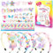 Kit de Fabrication de Bandeaux pour Filles, Bandeau Cheveux Licorne, DIY Accessoire Pour Cheveux, Serre-tête Bricolag, Activite Manuelle Cadeau Jouet Fille 3-11 Ans