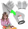 2 Paar Schnittschutzhandschuhe Kinder Schnittschutz Handschuhe Leistungsfähiger Level 5 Schutz Schnitzhandschuh Kinder Schnittfeste Handschuhe Kinder Arbeitshandschuhe，XS (Geeignet für 5-8 Jährige)