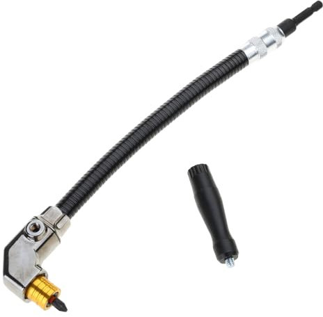 Right Angled Drill Attachment 90 Degree Corner Adapter Adjustable Angled for Tight Space