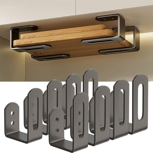 Wuhuarou 8 supporti per taglieri, da appendere, per cucina, bagno (8)