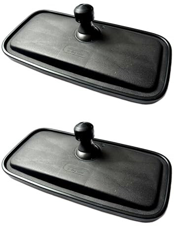 MelTruck Lot de 2 rétroviseurs extérieurs 375 x 190 mm R1800 universels pour camion, pelleteuse, tracteur