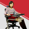 MagicHold Ergonomischer Tastatur-/Laptop-Maus-Ständer für Workstation, Videospiele, installiert am Stuhl oder jeder runden Stange mit Einer maximalen Diagonale von 5 cm