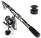 Sougayilang Angel- und Rollen-Kombination, tragbar, Teleskopangel, Stationärrolle, für Reisen/Salzwasser/Süßwasser-Angeln, 3.0M/9.84FT Rod+XY4000 Reel