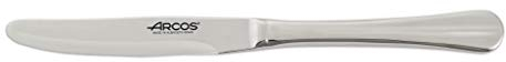 Arcos Serie Burdeos - Cuchillo de Postre - Monoblock de una pieza en Acero Inoxidable 100 mm - Color Plata