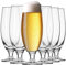 Krosno Verres à Bière Blanche 0,5 litre | Lot de 6 | 500 ML | Collection Elite | Parfait la Maison, Les Restaurants Les fêtes | Lavable au Lave-vaisselle