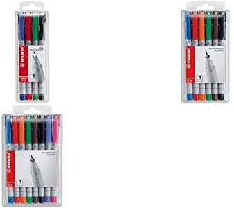 Stabilo® OHPen - Pennarello universale per pellicole, solubile in acqua, confezione da 8 pezzi, confezione da 8