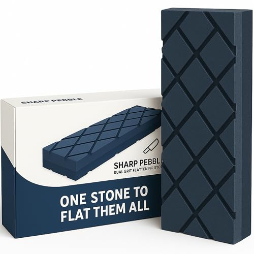 Sharp Pebble Großer Abflachstein, doppelte Körnung, grob/feine Schleifsteine, Abflacher, Diamantrillen, Schleifstein, Fixierer, zum Ausgleichen aller Schleifsteine und Wassersteine