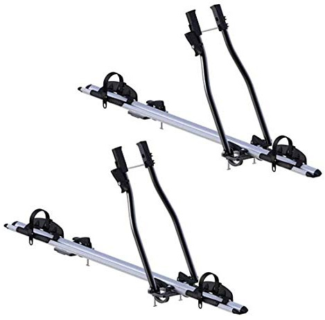 2X Fahrradträger SAGITTAR + Dachträger VDP EVO Stahl kompatibel mit Kia Picanto (TA) 5 Türer 2011-2017