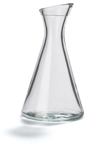 Stölzle Lot de 12 carafes en verre Pise 0,3 l avec col incliné/Carafe en verre de qualité supérieure Convient comme carafe à eau, carafe pour limonade, carafe à vin