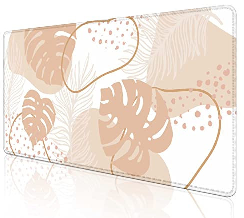 Sxckang Sous-main Bohème Abstrait pour Bureau - Grand Tapis de Souris de Jeu XXL avec Support Clavier pour Travail et Maison, 80 x 40 cm
