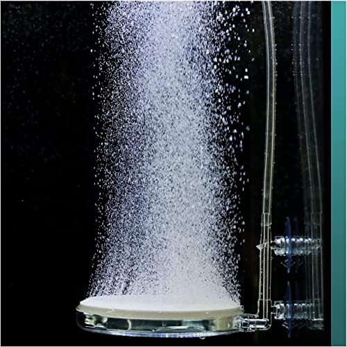 boxtech Aquarium Pierre a Air, Pierre à air d'aquarium, avec Valve de Commande Silencieux Super High CO2 Diffuseur d'oxygène dissous pour Aquarium et hydroponique (100 mm)