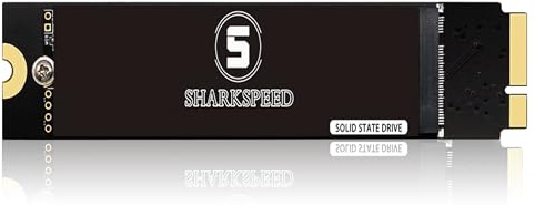S SHARKSPEED SSD 256GB Internal Solid State Drive Upgrade for MacBook Air 2012 A1465 A1466 EMC2558 EMC2559 (MacOS Pre-installed)