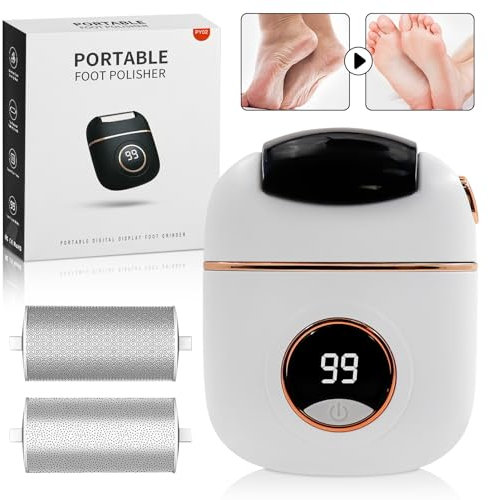 Hornhautentferner Elektrisch, Elektrischer Fußschleifer Fußpflege-Werkzeug Elektrische Fußpoliermaschine Pediküre Fußpflege für Spa-ähnliche, Glatte, Weiche Füße (schwarz)