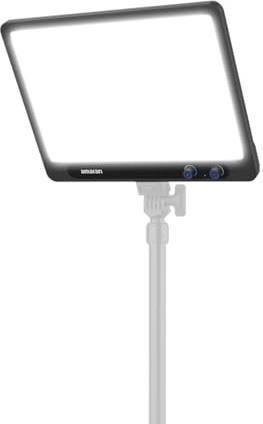 amaran Verge Key Light tvåfärgad 2700-6500K, CRI 96, mjuk LED-panel, USB-C, för streaming, videosamtal och skapande - kol