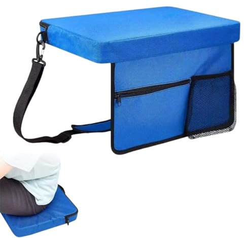 Generico Cuscino da Stadio - Cuscinetto Portatile Da Trekking - Cuscino Resistenti all'Umidità con Spallaccio per Concerto Picnic Trekking Stadio Campeggio Spiaggia Parco