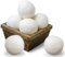 SnugPad Lot de 6 balles de séchage en laine XL, assouplissant de tissu naturel 100% laine de Nouvelle-Zélande biologique, blanc 6 unités