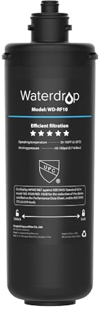 Waterdrop WD-RF10 Wasserfilter, NSF/ANSI 42 Zertifiziert, 30.000 Liter Hohe Kapazität, Ersatz für Watertrop Untertisch Wasserfiltrationssystem