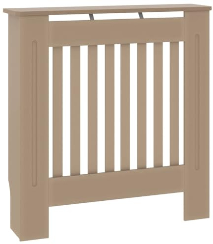vidaXL Cubierta para Radiador, Armario de Pared para Calentador, Estante para Libros Adornos, Mueble Tapa de Calefacción de Salón, Madera de Ingeniería