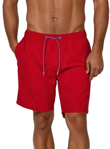 riverso RIVDavid - Bañador Corto para Hombre, 100% poliéster, Color Negro, Azul, Rojo, Verde, S, M, L, XL, XXL, 3XL, 4XL, 5XL